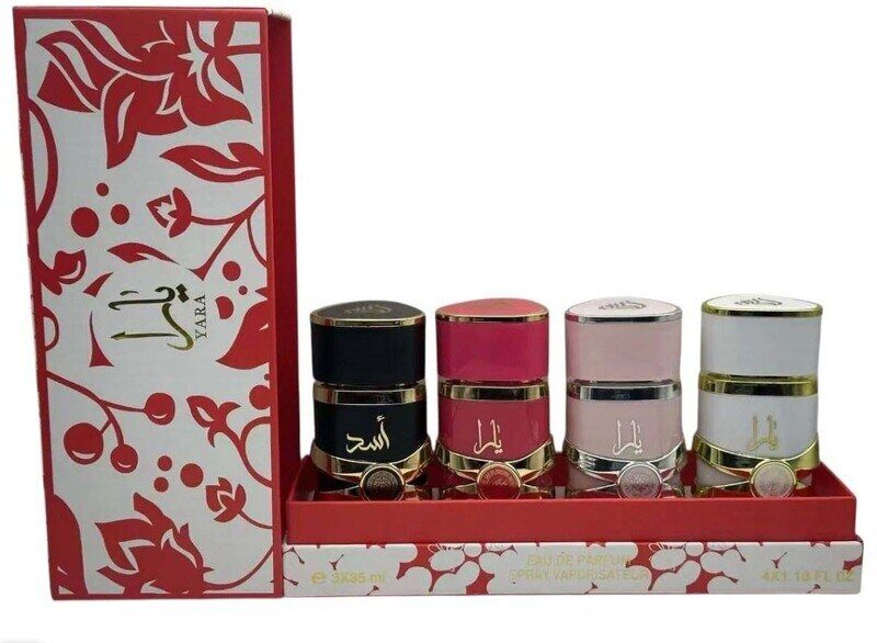LATTAFA PERFUMES YARA SET (RED) 4*35 ml